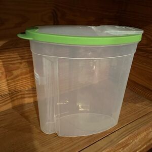 Rubbermaid Clear Container with Green Lid